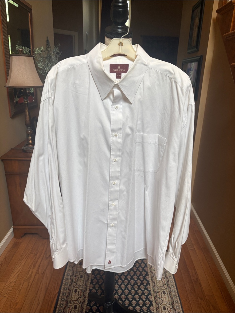 Nordstrom White Men's Long-Sleeve Dress Shirt
